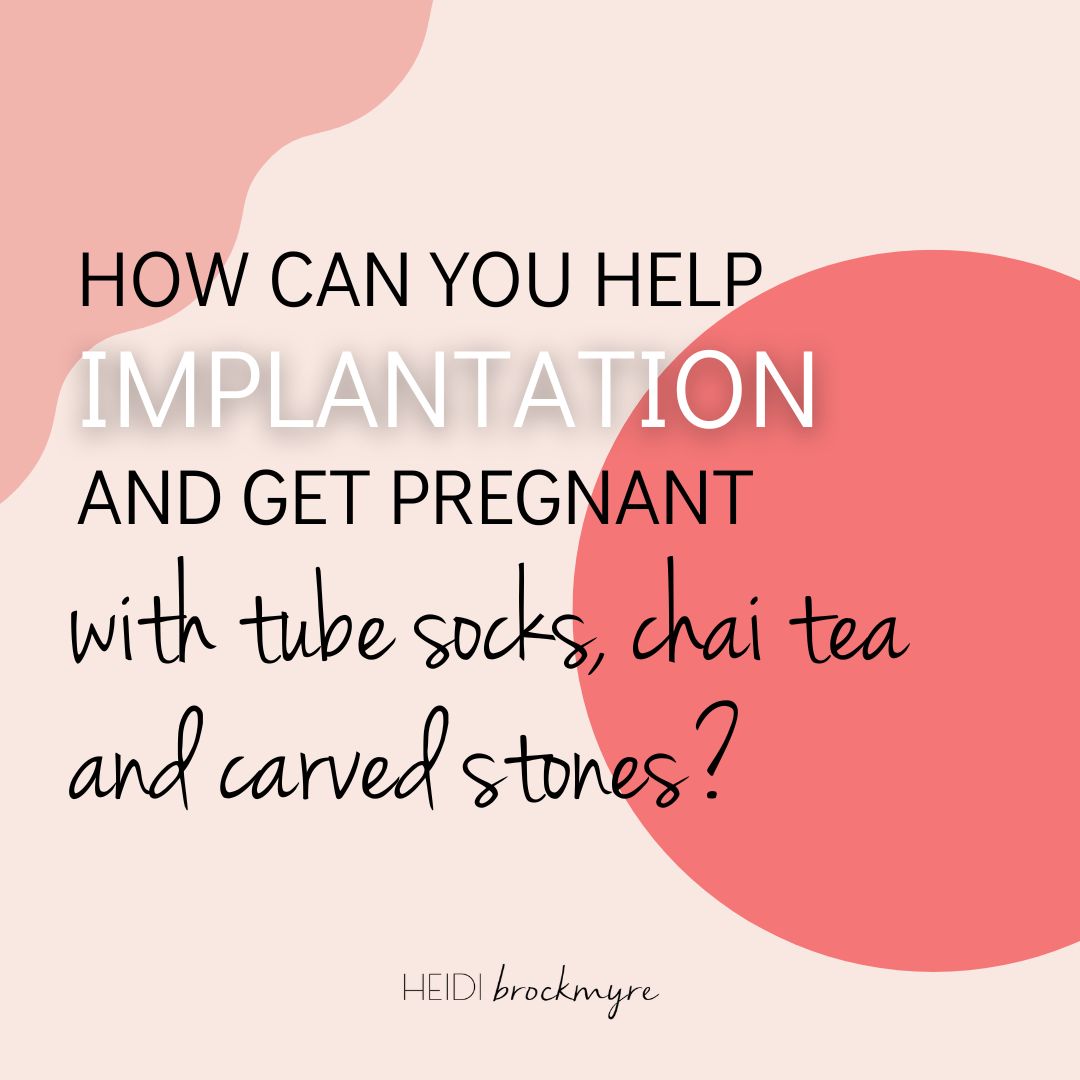 How can you help implantation and get pregnant with tube socks