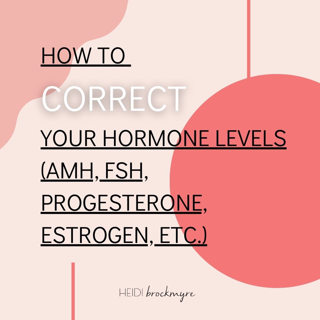 How to Correct Your Hormone Levels (AMH, FSH, Progesterone, Estrogen ...